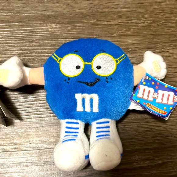 M&M'S Other - 💎Rare find! BNWT- 1998 M&M’s Minis Swarmees Plush. Nerdy blue